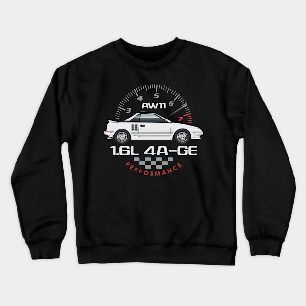 4A-GE-White Crewneck Sweatshirt by JRCustoms44